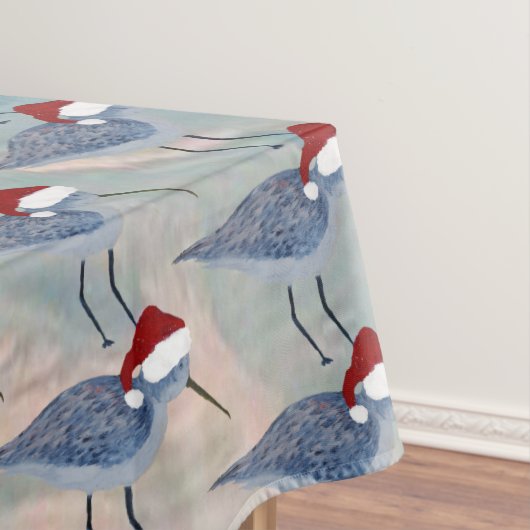 Bécasseaux de Noël nappe de fête côtière (In Situ)