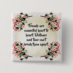 Becca's inspiratie - Friends Pin Vierkante Button 5,1 Cm