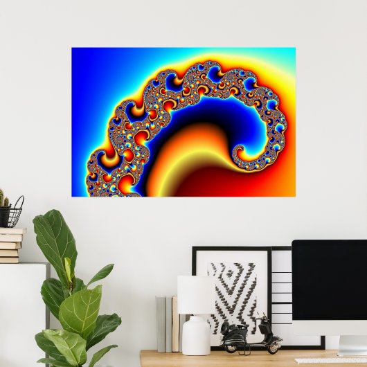 Becelling 2 - Fractal Poster (Thuiskantoor)