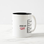 Bécher de laboratoire scientifique Mug blanc perso (Devant droit)