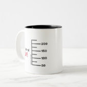 Bécher de laboratoire scientifique Mug blanc perso (Devant gauche)