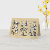 Béchers et outils en verre de laboratoire Carte de (Fleur jaune)