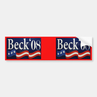 Beck '08 Red Bumpersticker