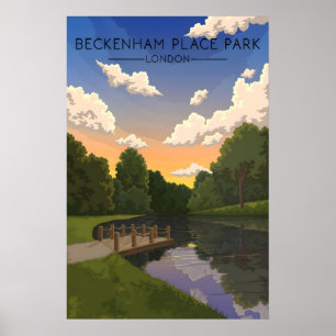 Beckenham Place Park Londen Reisposter Poster