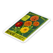  Beckert Seed & Bulb Co. Zinnia Packet Magneet (Linkerzijde)