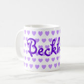 Beckham in Paars Koffiemok (Voorkant links)