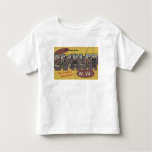 Beckley, West Virginia - Grote Letter-scènes Kinder Shirts