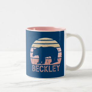 Beckley West Virginia Retro Beer Tweekleurige Koffiemok