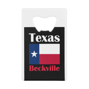 Beckville TX Kredietkaart Flessenopener