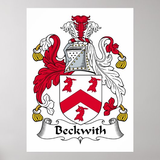 Beckwith Family Crest Poster (Voorkant)