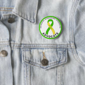 Beckwith-Wiedemann Syndrome Advocate Ribbon White Ronde Button 5,7 Cm (In situ)