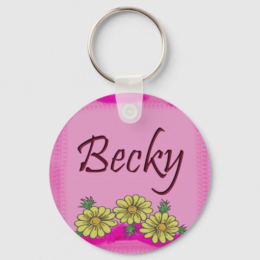 Becky Daisy Sleutelhanger (Voorkant)