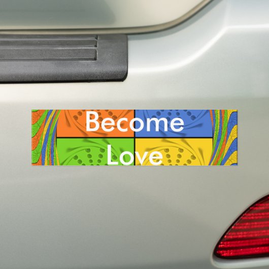 Become Love Bumper Sticker Template (En voiture)