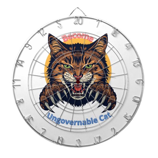 Become Ungovernable Cat Dartbord (Voorkant)