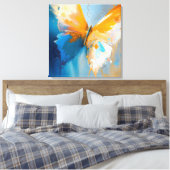Becoming Light – Abstract Butterfly In Motion Canvas Afdruk (Insitu (Slaapkamer))