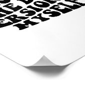 Becoming The Version Of Myself Funny Motivation  Poster (Hoek)