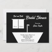 Bed and Bath thema bruids douche uitnodiging (Voorkant)