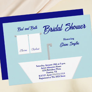 Bed and Bath Thème Bridal Douche Invitation