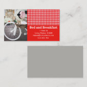 Bed and Breakfast accommodatie vakantie Informatiekaartje (Voorkant / Achterkant)