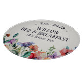 Bed and Breakfast Custom Floral Snijplank (Hoek)