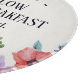 Bed and Breakfast Custom Floral Snijplank (Hoek)