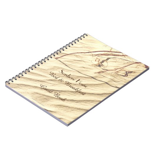 Bed & Breakfast B&B Guest Book Sand Carnet (Côté gauche)