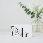 Bed & Breakfast Carte de visite Rose (Debout devant)