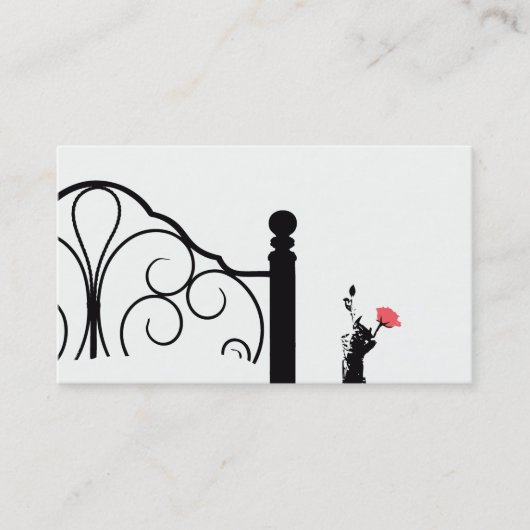 Bed & Breakfast Carte de visite Rose (Devant)