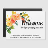 Bed & Breakfast Host Contactgegevens Magneet (Voorkant / Achterkant)