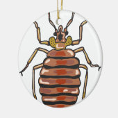 Bed Bug Sketch Keramisch Ornament (Links)