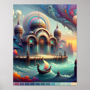 Bed en ontbijt op Mars Poster