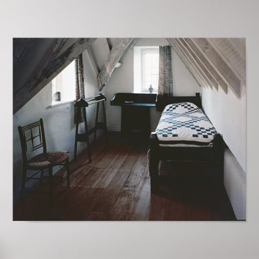 Bed, handdoek, ontworpen door Ford Madox Brown Poster (Voorkant)