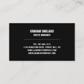 Bed Logo, Hostel Accommodatie Visitekaartje (Achterkant)