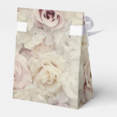 Bed met Rozen Wedding Favor Tent Style Boxen Bedankdoosjes (Achterkant)