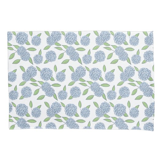 Bed of Blue Hydrangeas Classic Coastal New England Kussensloop (Voorkant)