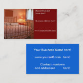 Bed & ontbijt visitekaartje (Voorkant / Achterkant)