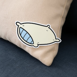 Bed Pillow Rechthoekige Sticker