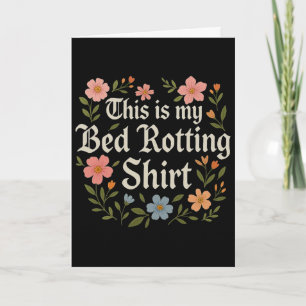 Bed Rotting Humoristische Mentale Gezondheid Grafi Kaart