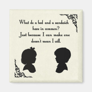 Bed & Sandwich Debacle Magnet Magneet