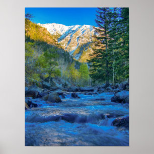 Bed Sunrise/Lange blootstelling Water Poster