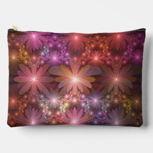 Bed van bloemen kleurrijke, dunne Abstracte fracta Etui