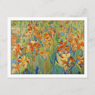 Bed van Flowers door Maurice Prendergast Briefkaart