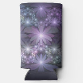Bed van Flowers Trendy Shiny Abstract Fractal Art (Achterkant)