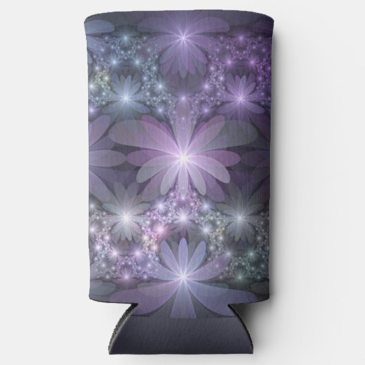 Bed van Flowers Trendy Shiny Abstract Fractal Art (Voorkant)