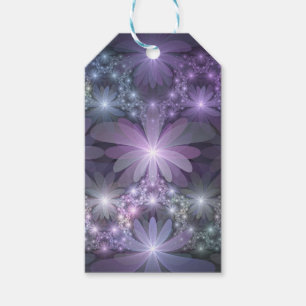 Bed van Flowers Trendy Shiny Abstract Fractal Art Cadeaulabel