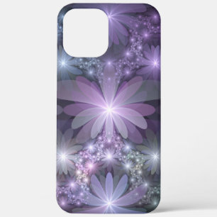 Bed van Flowers Trendy Shiny Abstract Fractal Art iPhone 12 Pro Max Hoesje