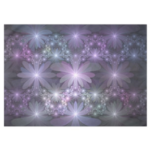 Bed van Flowers Trendy Shiny Abstract Fractal Art Tafelkleed
