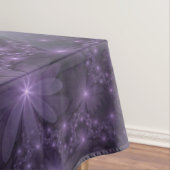 Bed van Flowers Trendy Shiny Abstract Fractal Art Tafelkleed (Voorbeeld)