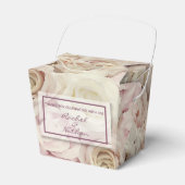Bed van Rozen Bruiloft Take Out Favor Boxes Bedankdoosjes (Voorkant Zijde)
