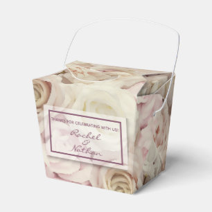 Bed van Rozen Bruiloft Take Out Favor Boxes Bedankdoosjes